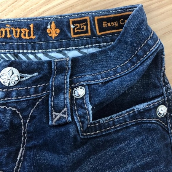 Rock Revival Maisky Easy Crop Jeans Sz 25 - Picture 4 of 7